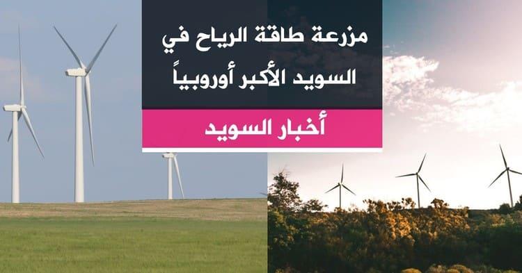 مزرعة طاقة الرياح في السويد الأكبر أوروبياً