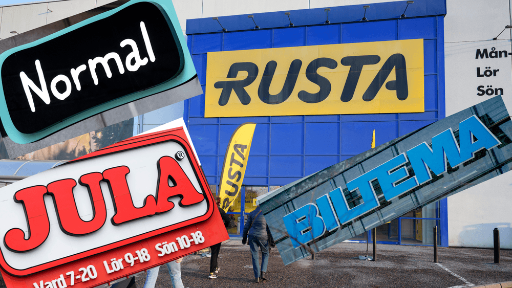  المنتجات المتداولة في المتاجر السويدية