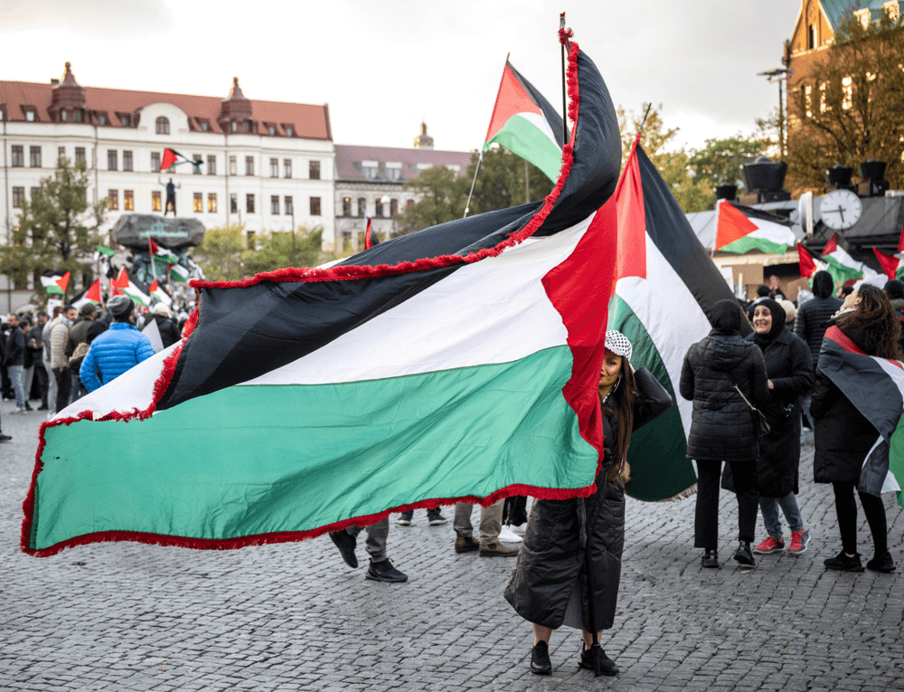 مظاهرات تدعم فلسطين في مالمو