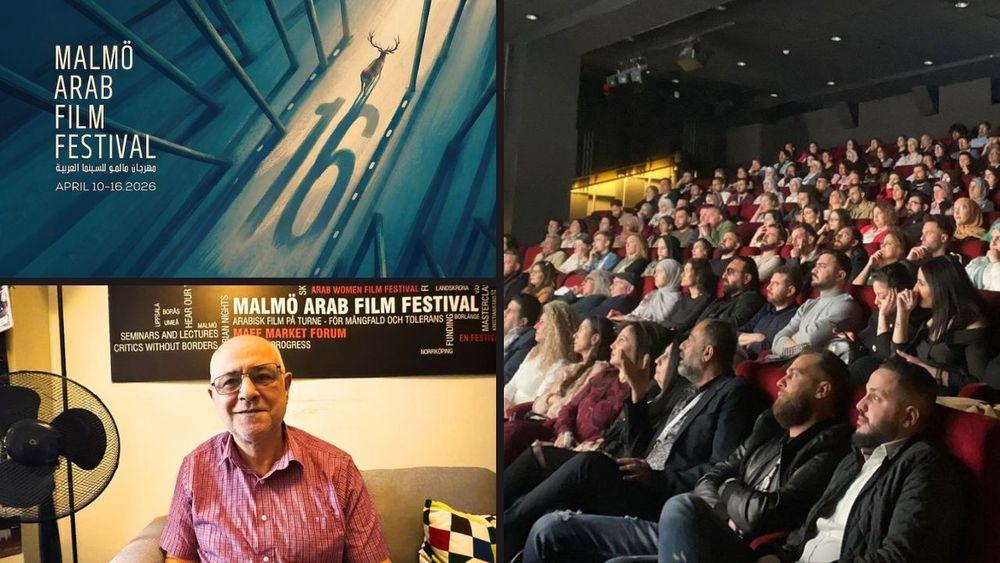 مهرجان مالمو السينمائي محمد قبلاوي السينما العربية في أوروبا الأفلام العربية في الدول الاسكندنافية مهرجانات السينما في السويد كعكة الرئيس حسن هادي أفلام عربية حائزة على جوائز