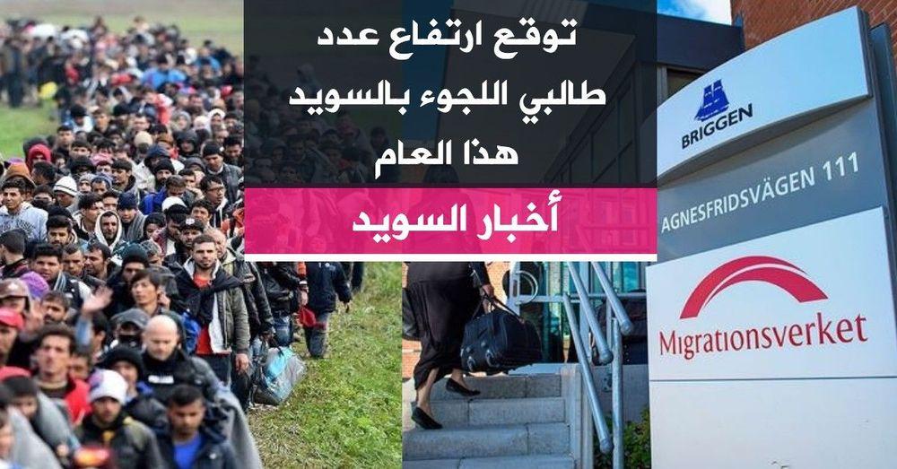 توقع ارتفاع عدد طالبي اللجوء بالسويد هذا العام