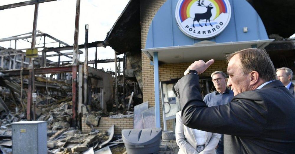 لوفين يزور أحد أكبر مخابز السويد بعد احتراقه