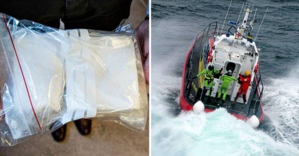 مخدرات بقيمة 100 مليون كرون تطفو على شواطئ سكونه