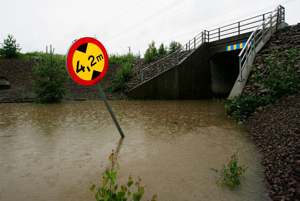 فيضانات استثنائية في السويد