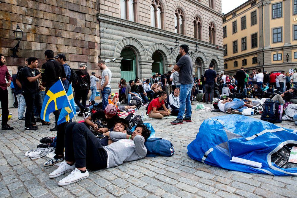 طالبي اللجوء في السويد
