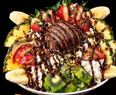 سلطة فواكه نوتيلا