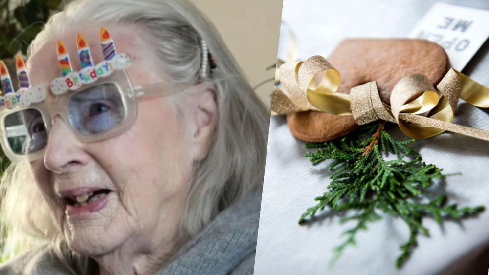 سيدة معمرة تحتفل بعيد ميلادها ال 100 وتتلقى هدية خاصة من ملك السويد
