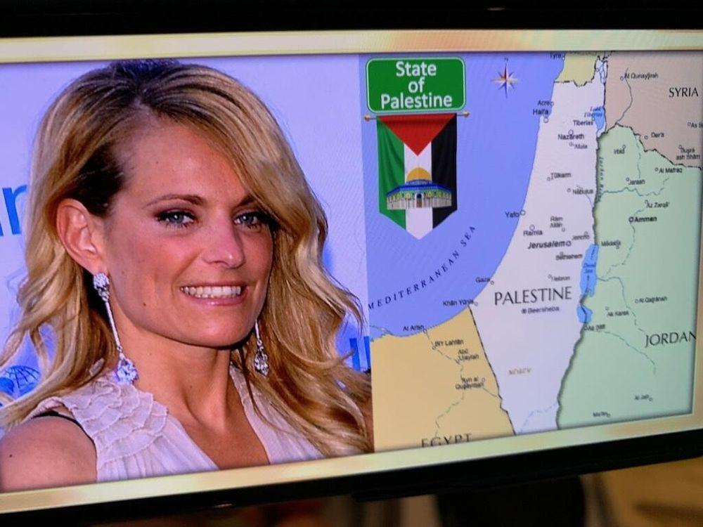غضب إسرائيلي من قناة سويدية بسبب خارطة وعلم فلسطين
