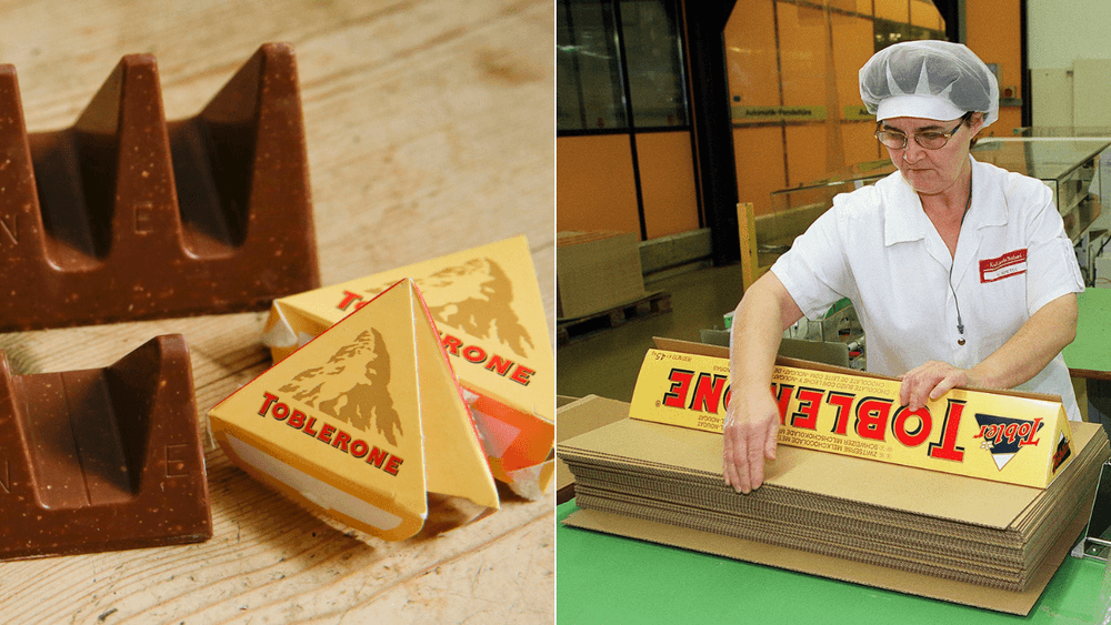 شوكولاته توبليرون السويسرية تغير شعارها