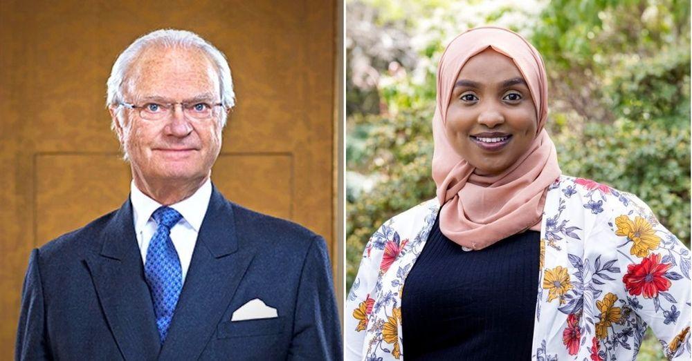 ملك السويد يمنح شابة صومالية جائزة القيادة لعام 2021