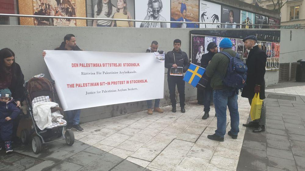 انطلاق سلسلة اعتصامات يومية للفلسطينيين في ستوكهولم