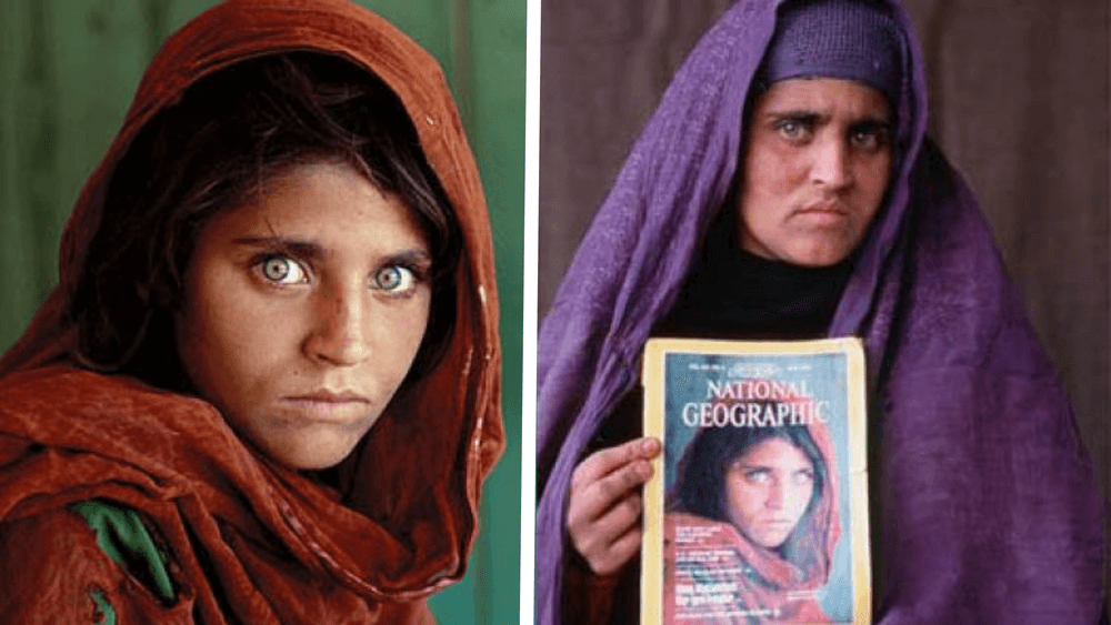 الفتاة الأفغانية ذات الوشاح والعيون المميزة… تصل بسلام إلى إيطاليا