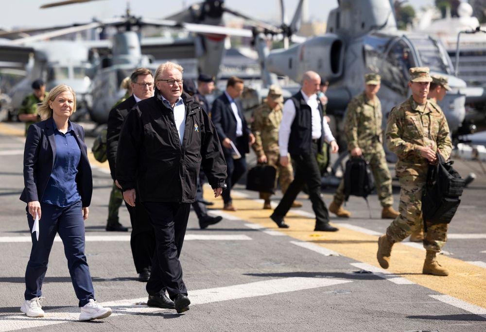 السويد تشعر بـ"الاطمئنان" في الناتو بسبب سفينة حربية أمريكية