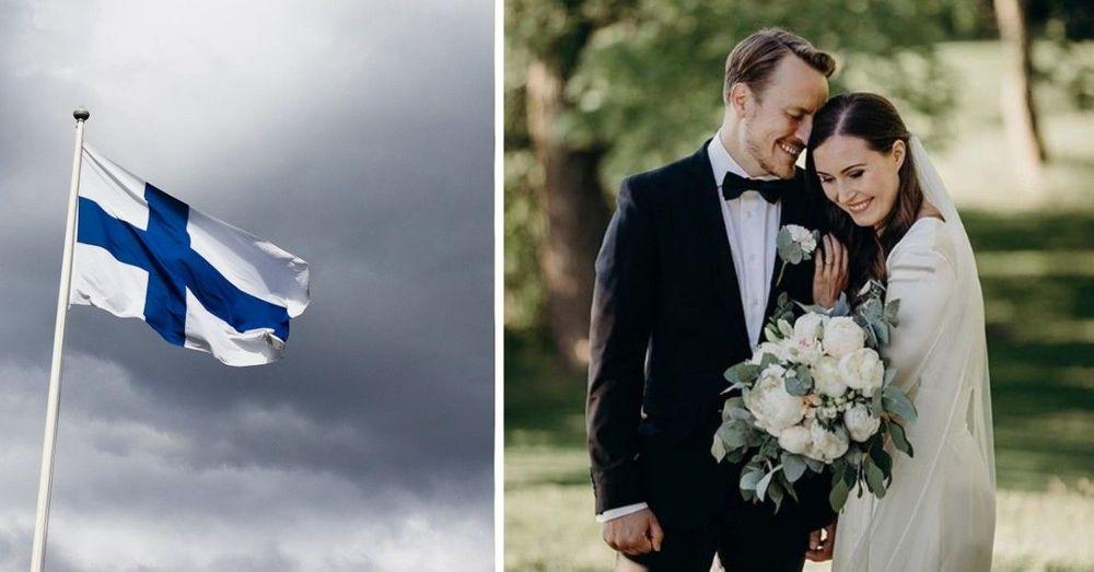بعد قصة حب لمدة 16 عاماً رئيسة وزراء فنلندا تحتفل بزواجها