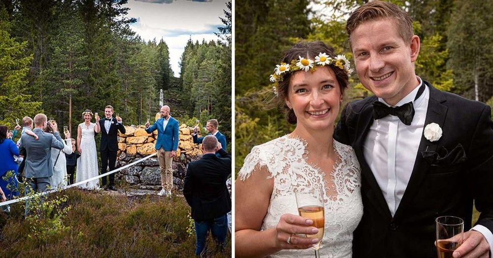 في زمن كورونا.. زواج على الحدود النرويجية السويدية