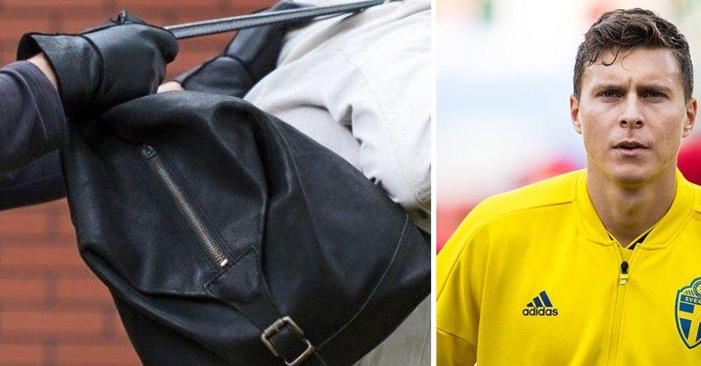 لاعب كرة قدم سويدي يمسك بلص سرق حقيبقة عجوز تسعينية