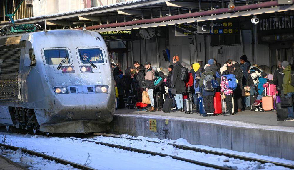 القطارات في السويد