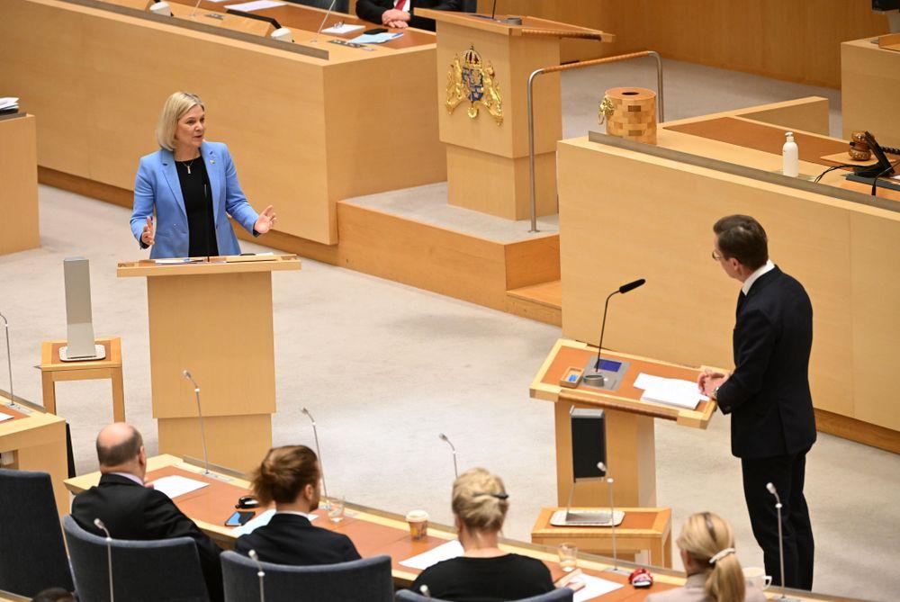 مناظرة في البرلمان السويدي