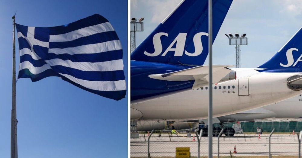 شركة طيران ساس تلغي رحلاتها إلى اليونان